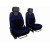 Autopotahy Active Sport Alcantara, sada pro dvě sedadla, modré