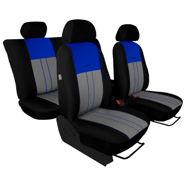 Autopotahy Škoda Octavia I, Tuning Duo, dělené zadní sedadla, modrošedé