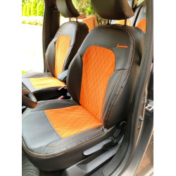 Autopotahy DACIA JOGGER, 5 MÍST, od r. 2021, VELVET EXCLUSIVE oranžové