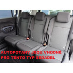 Autopotahy TOYOTA PROACE CITY, 5 SAMOSTATNÝCH SEDAČEK, od r. 2018, Dynamic žakar tmavý