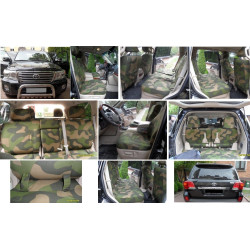 Autopotahy TOYOTA LAND CRUISER V8, 5 míst, MODEL 2016, ARMY styl