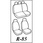 Autopotahy Seat Leon I, od r. 1999-2005, Eco kůže + alcantara šedé