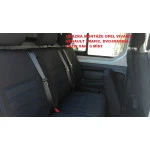 Autopotahy RENAULT TRAFIC DVOJKABINA CREW VAN, 6míst,od 2016, AUTHENTIC DOBLO, žakar modrý