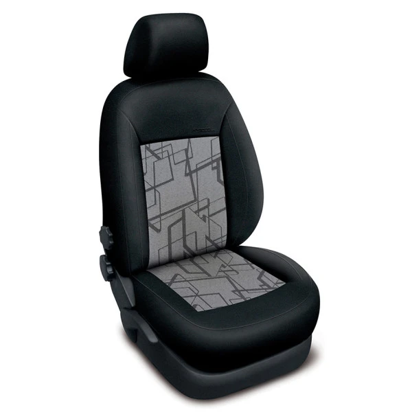 Autopotahy FORD TRANSIT, 3 místa, od r. 2000-2006, AUTHENTIC PREMIUM Matrix šedý