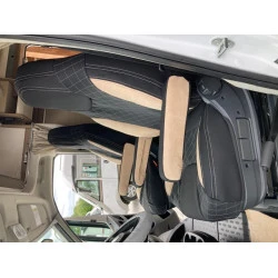 Autopotahy CAMPER- obytné auto, 2 místa, LUXURY černo béžové